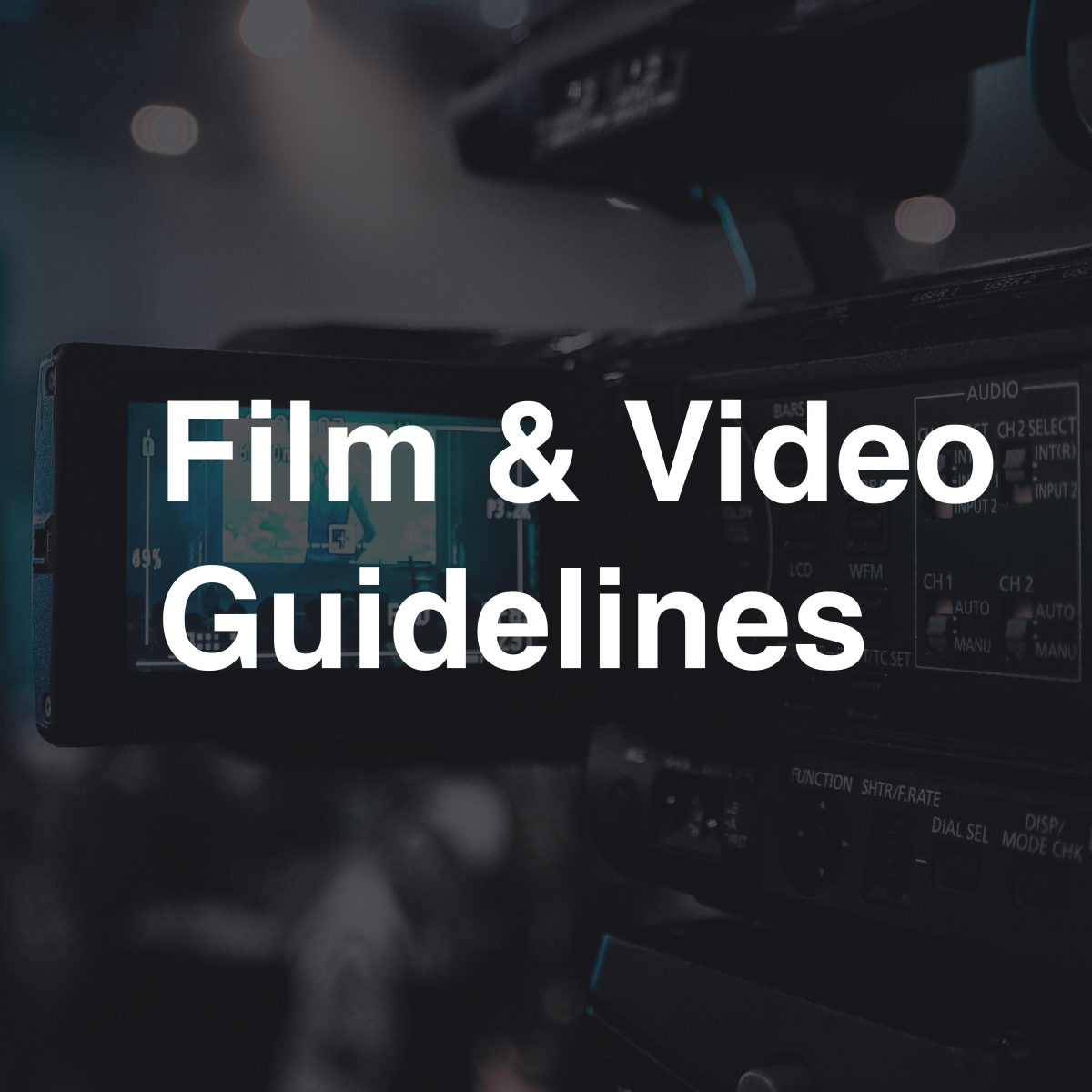 Filming and Video Guidelines